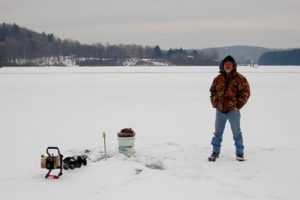 Ice fishing Wellsboro, PA