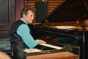 Piano player Bram Wijnands at Penn Wells for Wellsboro Winter Celebration Jazz Fest