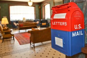 Mailbox at Historic Penn Wells Hotel Wellsboro